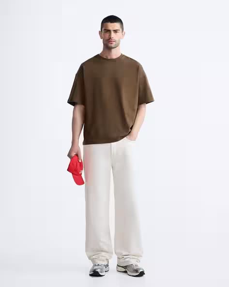 Mens Oversized Plain Tshirt