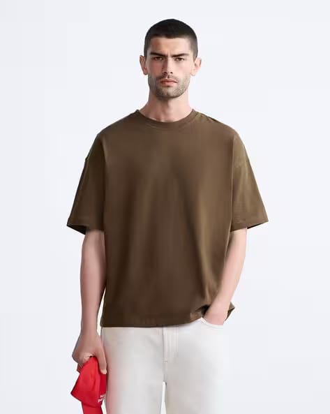 Mens Oversized Plain Tshirt