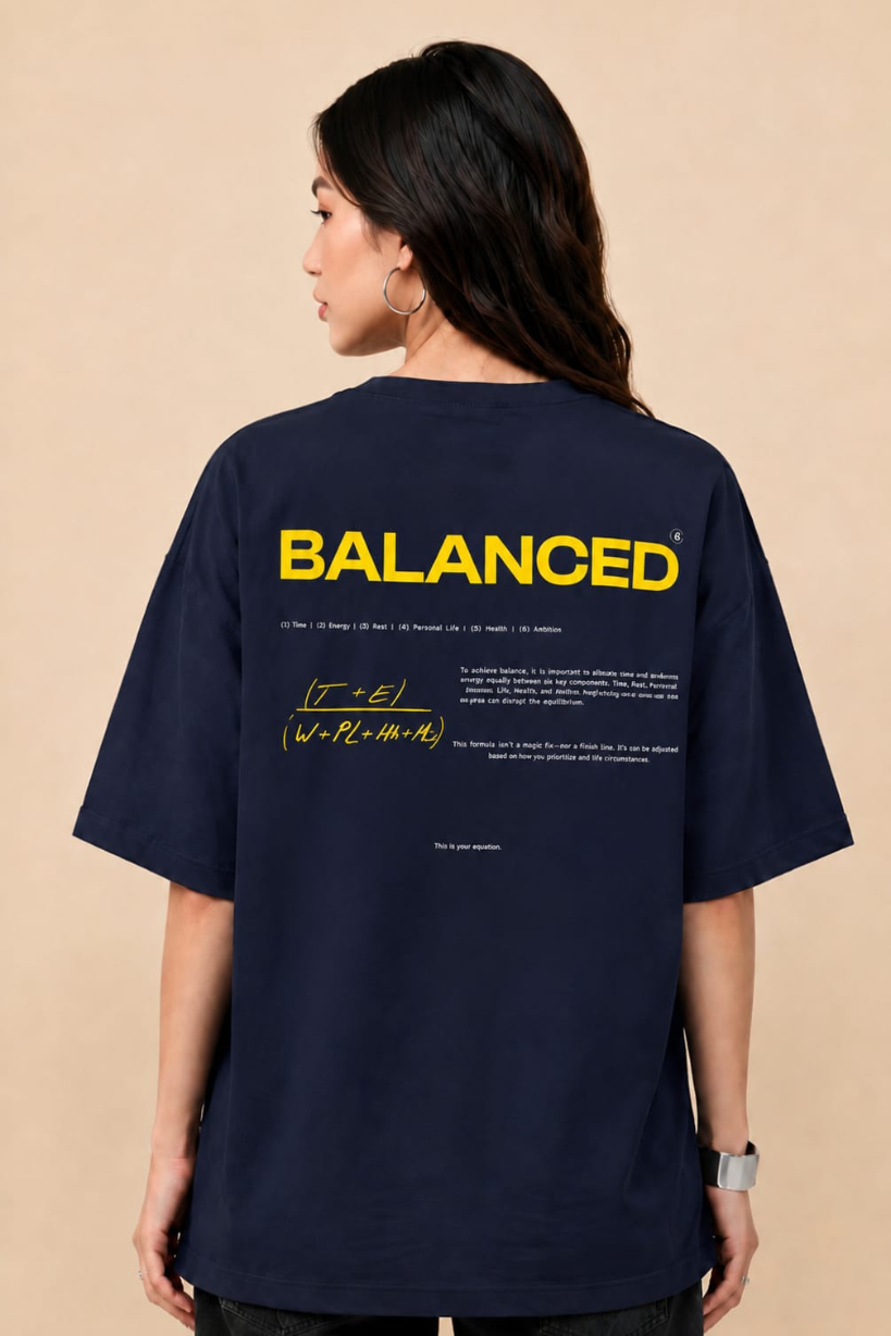 Women Oversized Bold Graphic Tshirt 240 GSM