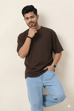 Men's Printed Oversized Fit Pure Cotton T-Shirt