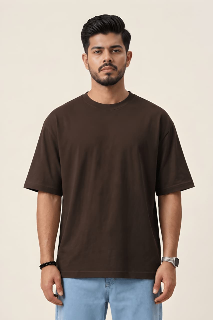 Men's Printed Oversized Fit Pure Cotton T-Shirt