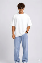 Men's Printed Oversized Fit Pure Cotton T-Shirt