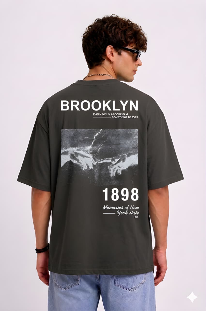 Men's Printed Oversized Fit Pure Cotton T-Shirt