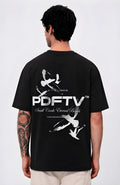Men's Heavyweight Graphic Print Oversized Tee