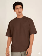 Men's Plain Oversized Fit Pure Cotton T-Shirt