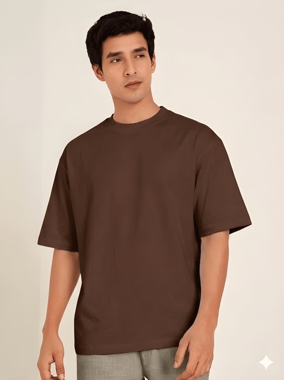 Men's Plain Oversized Fit Pure Cotton T-Shirt