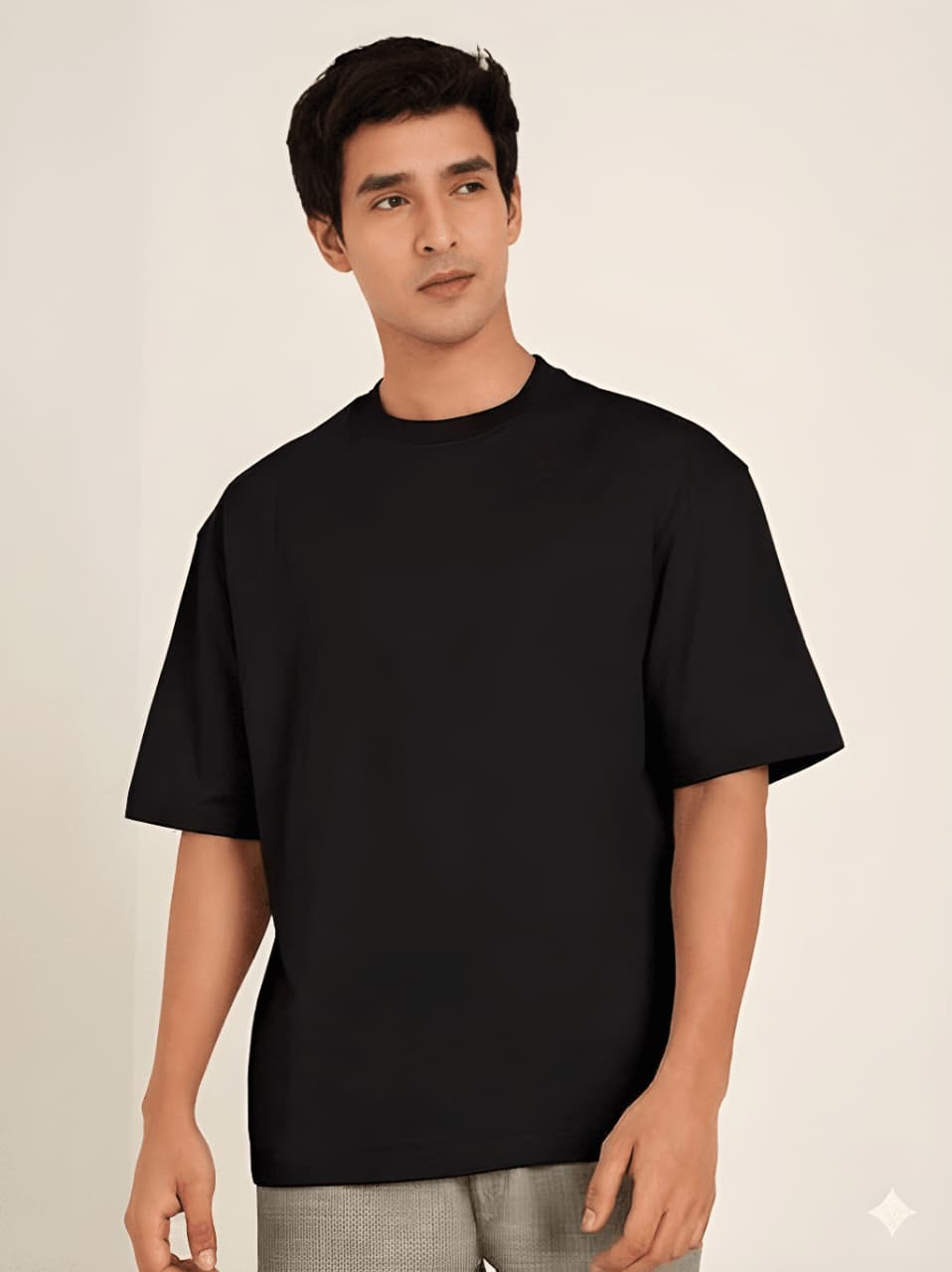 Men's Plain Oversized Fit Pure Cotton T-Shirt