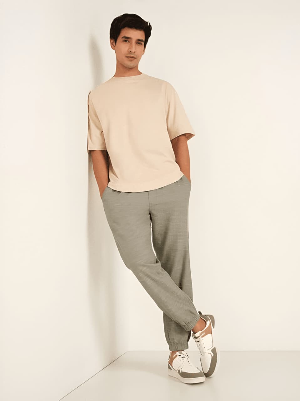 Men's Plain Oversized Fit Pure Cotton T-Shirt