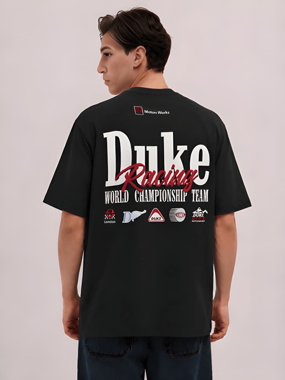 Men's Heavyweight Printed Oversized Cotton T-Shirt