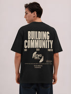 Men's Heavyweight Printed Oversized Cotton T-Shirt
