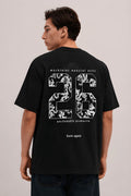 Men's Heavyweight Printed Oversized Cotton T-Shirt