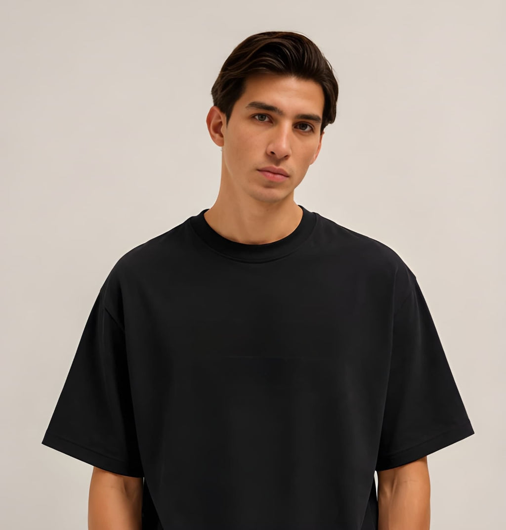 Men's Heavyweight Printed Oversized Cotton T-Shirt