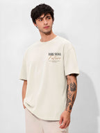 Men's Minimalist Oversized Pure Cotton T-Shirt