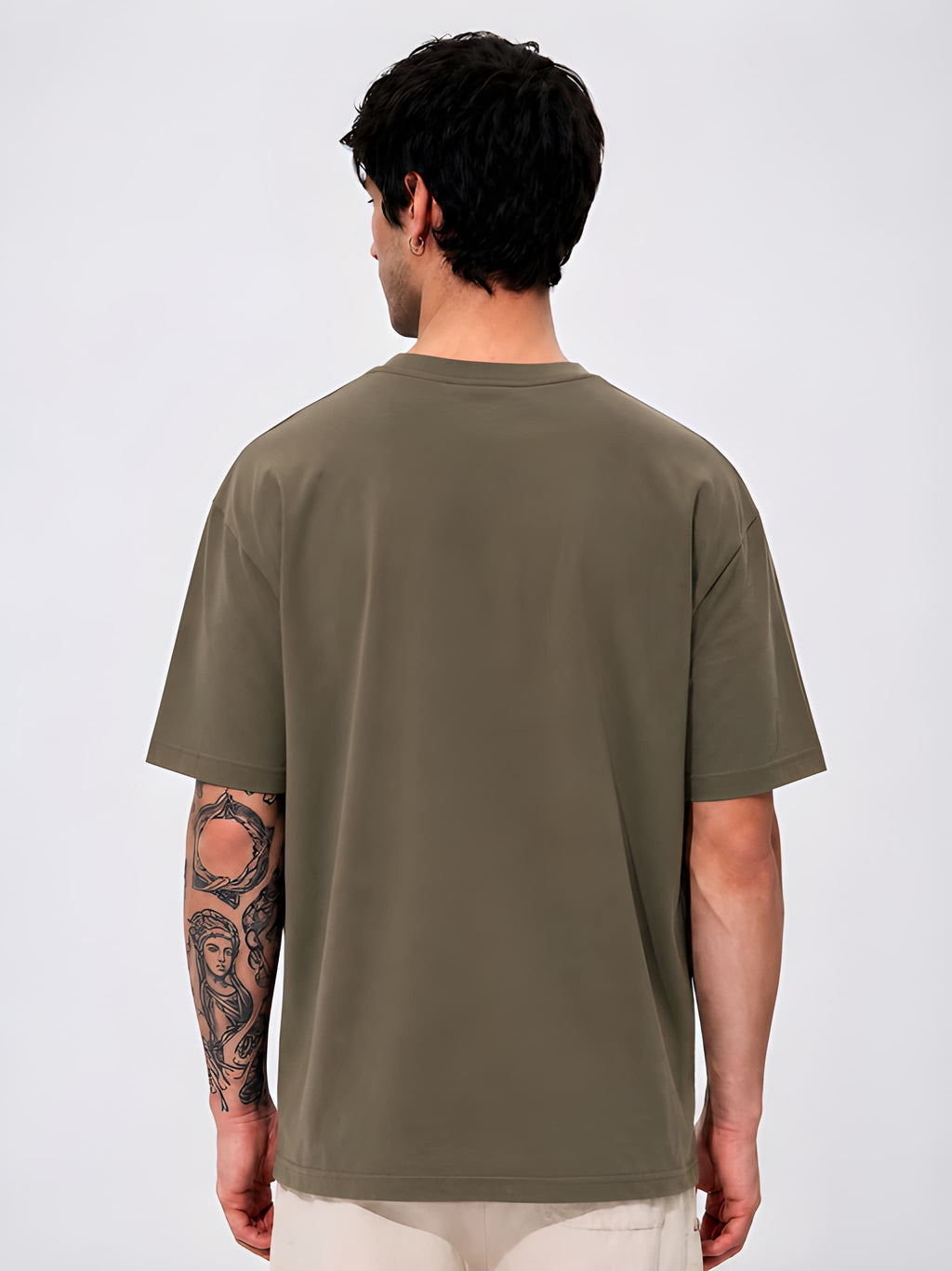 Men's Minimalist Oversized Pure Cotton T-Shirt