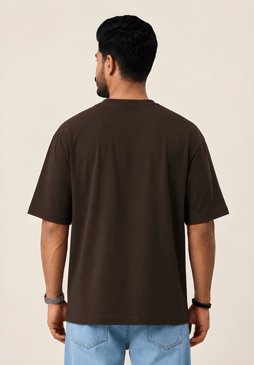 Men's Minimalist Oversized Pure Cotton T-Shirt