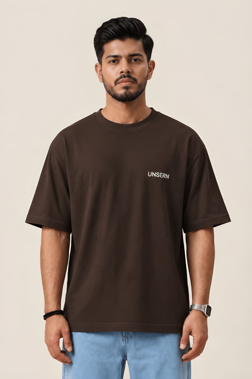 Men's Minimalist Oversized Pure Cotton T-Shirt