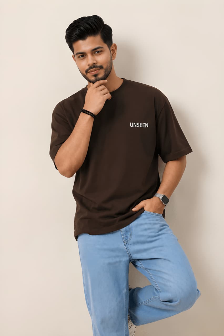Men's Minimalist Oversized Pure Cotton T-Shirt