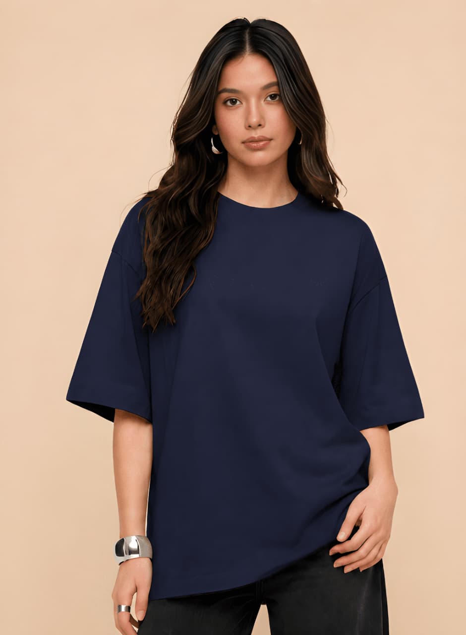 Women's Oversized Cotton Graphic Tee
