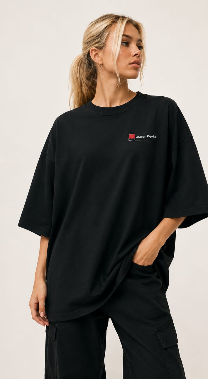 Women's Oversized Cotton Graphic Tee