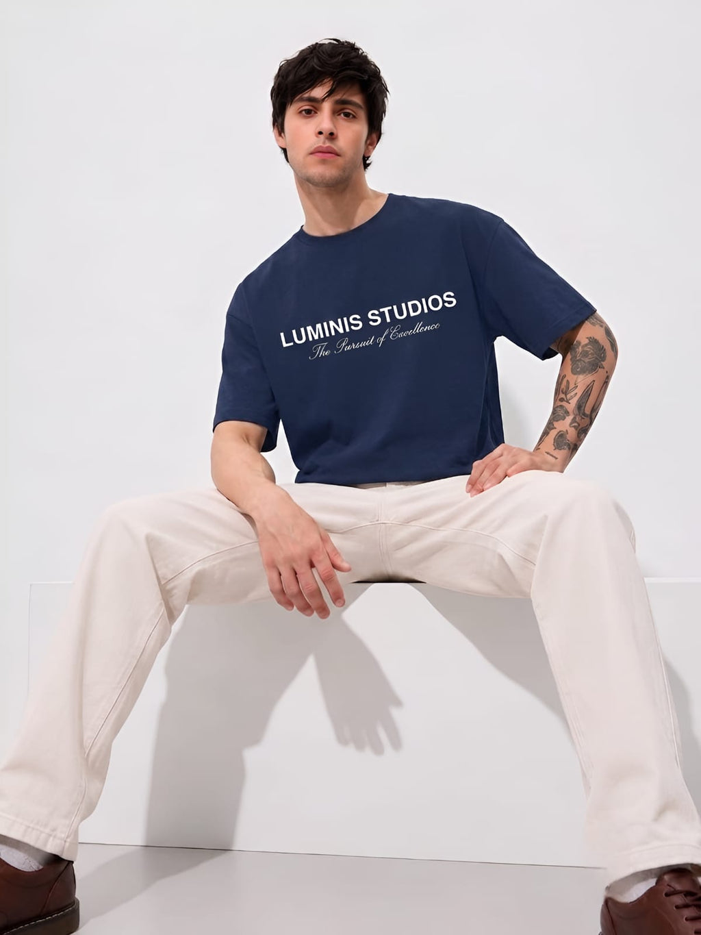 Men's Oversized Printed Heavyweight Tee