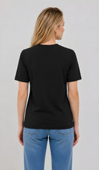 Women's Regular Fit Plain Cotton Tee