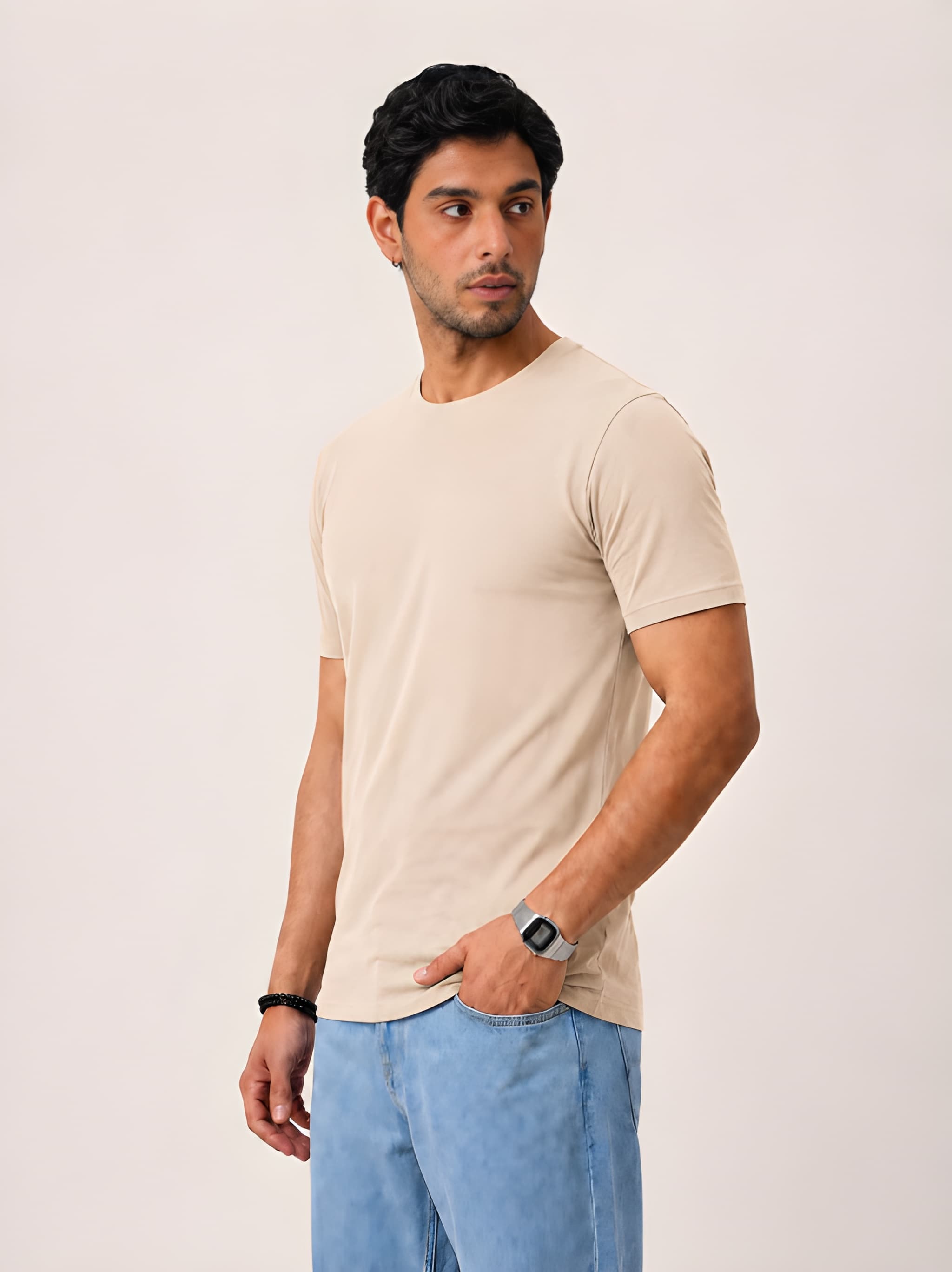 Men's Premium Regular Fit Pure Cotton T-Shirt