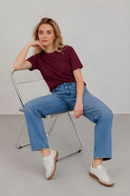 Women's Regular Fit Plain Cotton Tee