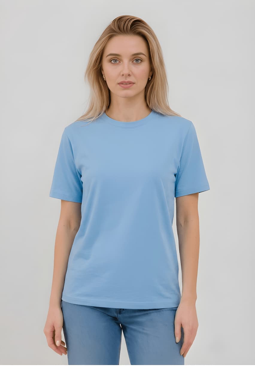 Women's Regular Fit Plain Cotton Tee