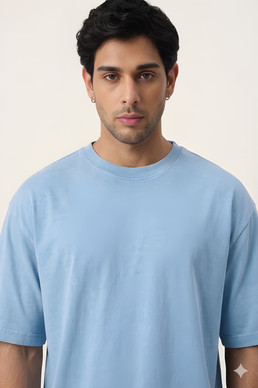 Men's Heavyweight Printed Oversized Cotton T-Shirt