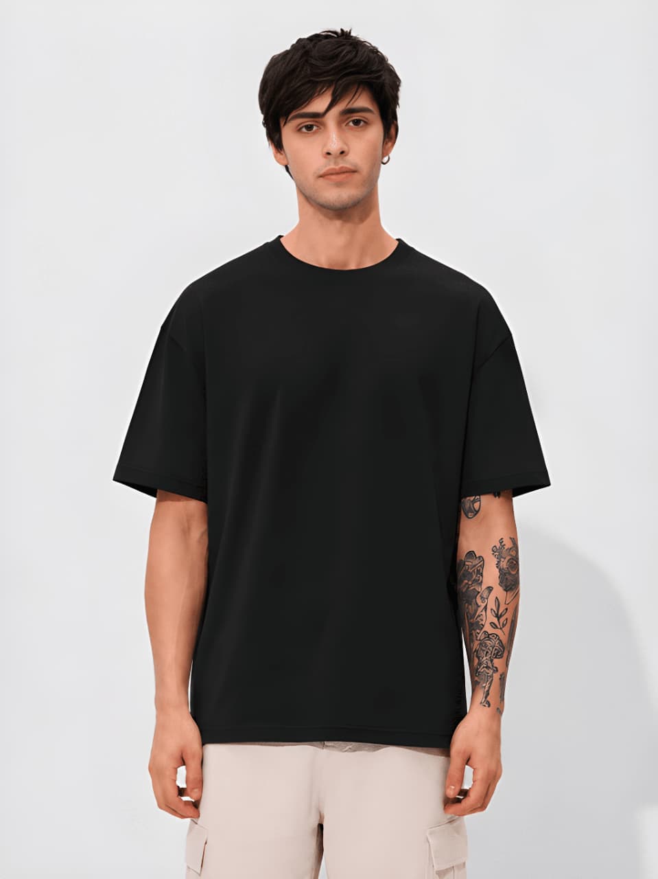 Men's Heavyweight Graphic Print Oversized Tee