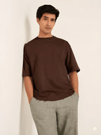 Men's Plain Oversized Fit Pure Cotton T-Shirt