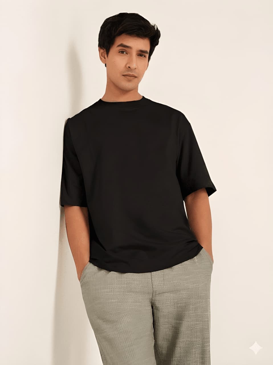 Men's Plain Oversized Fit Pure Cotton T-Shirt