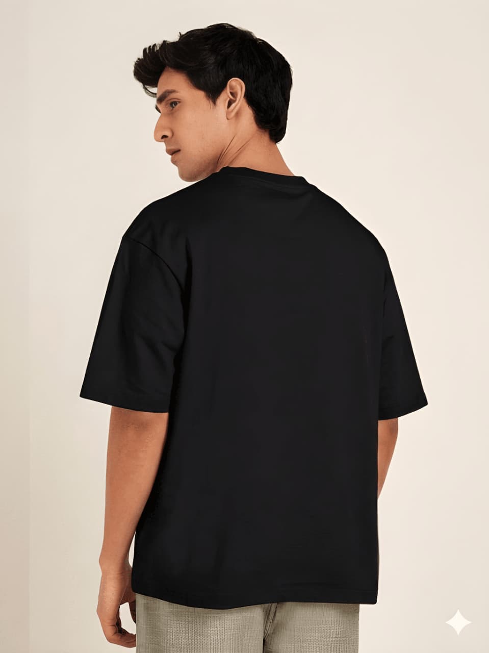 Men's Plain Oversized Fit Pure Cotton T-Shirt