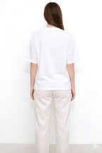 Women Oversized Plain Cotton Casual Everyday Tee